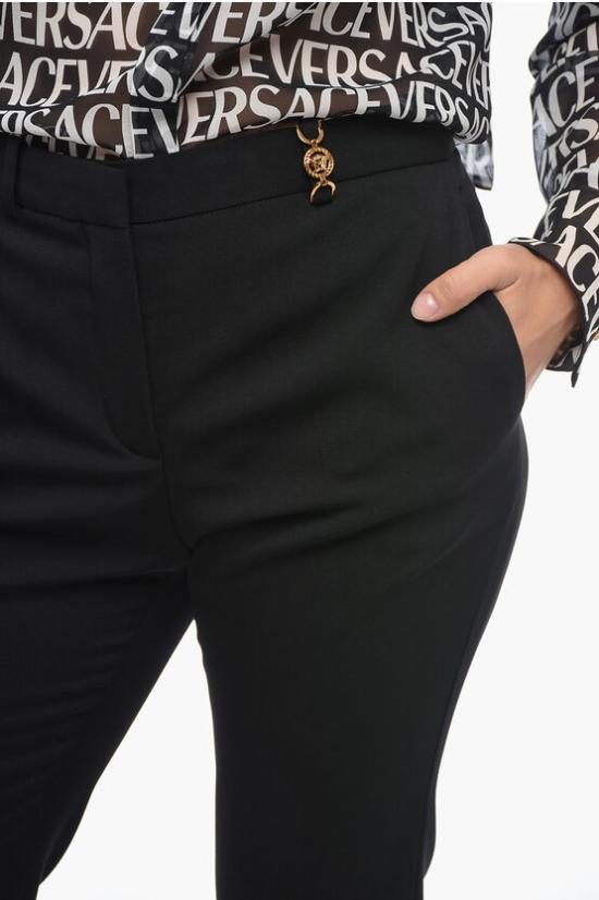  베르사체 스트레이트 팬츠 1009158 1A06608 1B000 Black - VERSACE