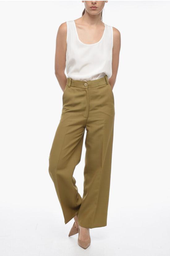  케이트 스트레이트 팬츠 3099487 W487 905 Green - KHAITE