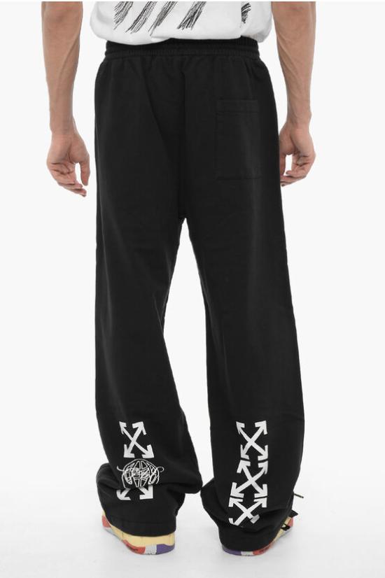  오프화이트 트레이닝/조거 팬츠 OMCH044S23FLE0031001 - OFF WHITE