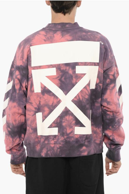  오프화이트 긴팔 티셔츠 OMBA054F22FLE0083401 Rosa Viola - OFF WHITE