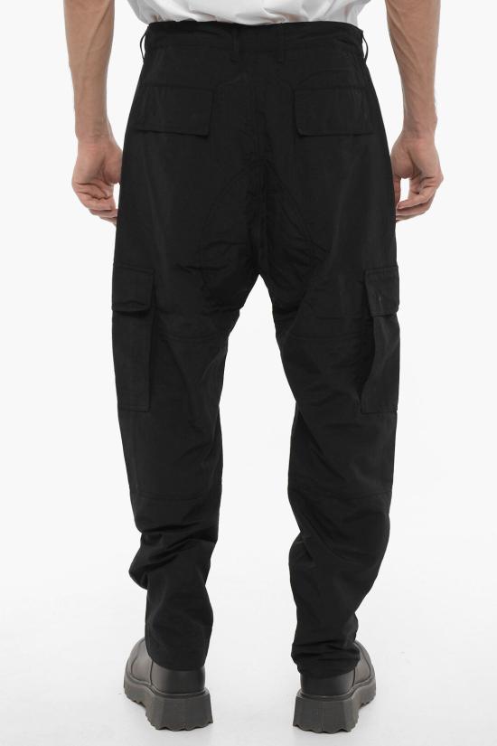  마르셀로 불론 카고 팬츠 CMCF014F23FAB0011001 Black - MARCELO BURLON