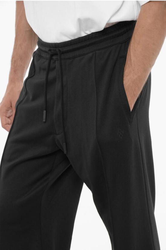  마르셀로 불론 트레이닝/조거 팬츠 CMCJ002F23JER0011011 Black - MARCELO BURLON