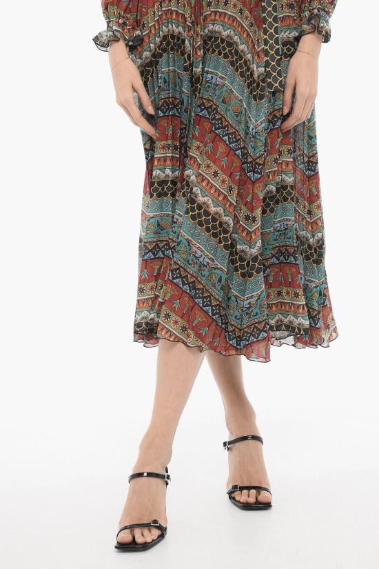  라 더블제이 미디 원피스 DRE0580 CHF001GIZ01 BU08 Multicolor - LA DOUBLEJ