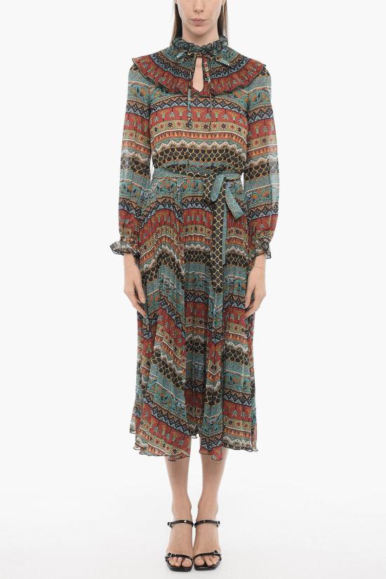  라 더블제이 미디 원피스 DRE0580 CHF001GIZ01 BU08 Multicolor