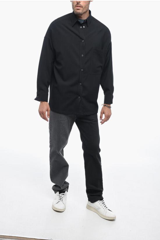  데스틴 긴팔 셔츠 GIO ICEWOOL NO Black - DESTIN