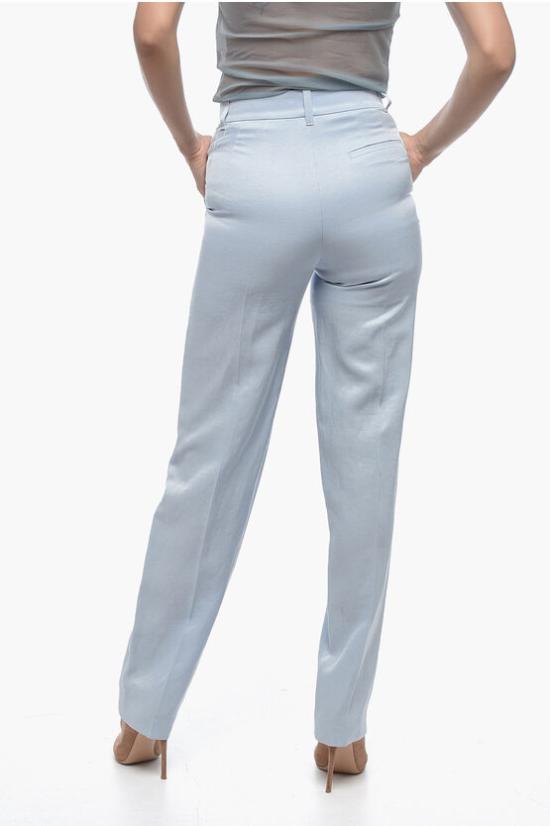  크리지아 스트레이트 팬츠 J1DE20095 TRIAC FLAX 78 Light blue - KRIZIA