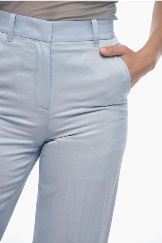  크리지아 스트레이트 팬츠 J1DE20095 TRIAC FLAX 78 Light blue - KRIZIA