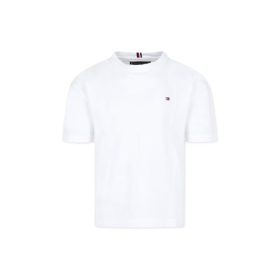  [키즈] 타미힐피거 티셔츠 KB0KB08575J YBR WHITE