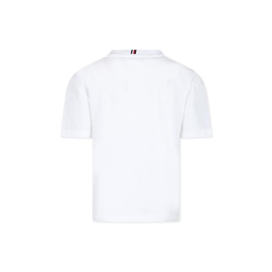  [키즈] 타미힐피거 티셔츠 KB0KB08575J YBR WHITE - TOMMY HILFIGER