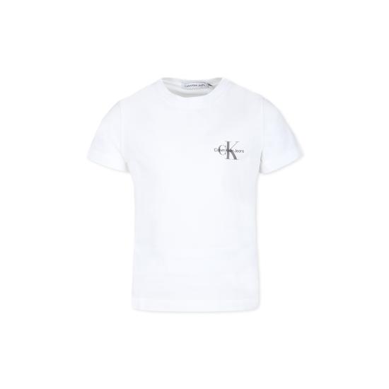 25FW [키즈] 캘빈클라인 티셔츠 IU0IU00624J YAF WHITE