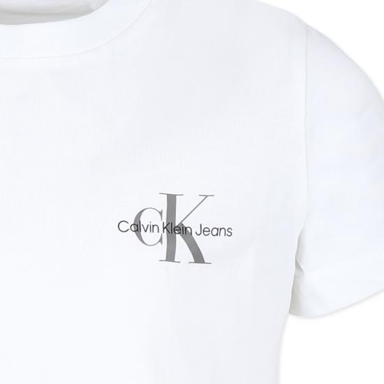 25FW [키즈] 캘빈클라인 티셔츠 IU0IU00624J YAF WHITE - CALVIN KLEIN