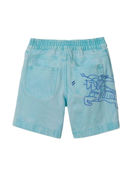 24FW [키즈] 버버리 데님 숏팬츠 8089090 CLOUD BLUE - BURBERRY