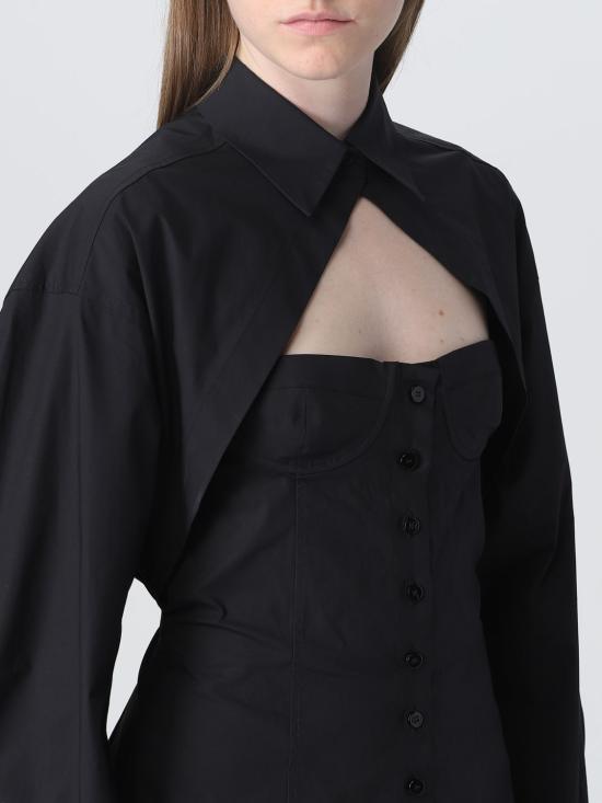  디 아티코 숏 원피스 237WCA219C070 100 Black - THE ATTICO