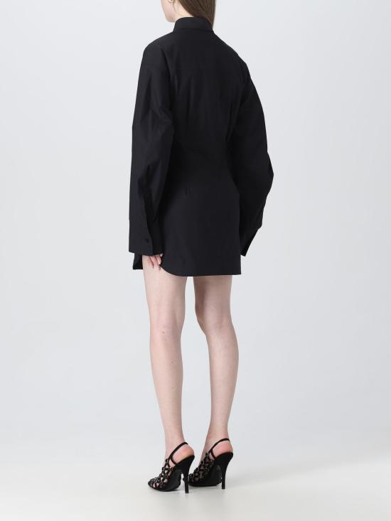  디 아티코 숏 원피스 237WCA219C070 100 Black - THE ATTICO