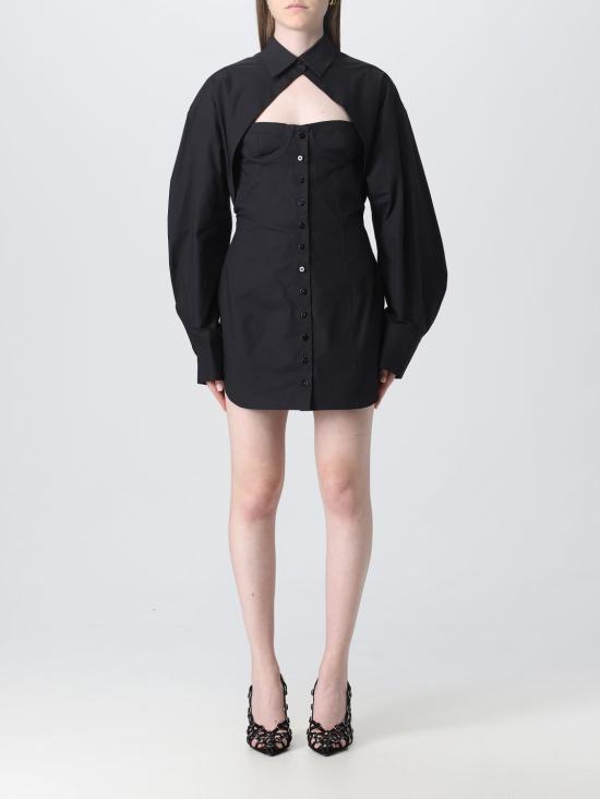  디 아티코 숏 원피스 237WCA219C070 100 Black