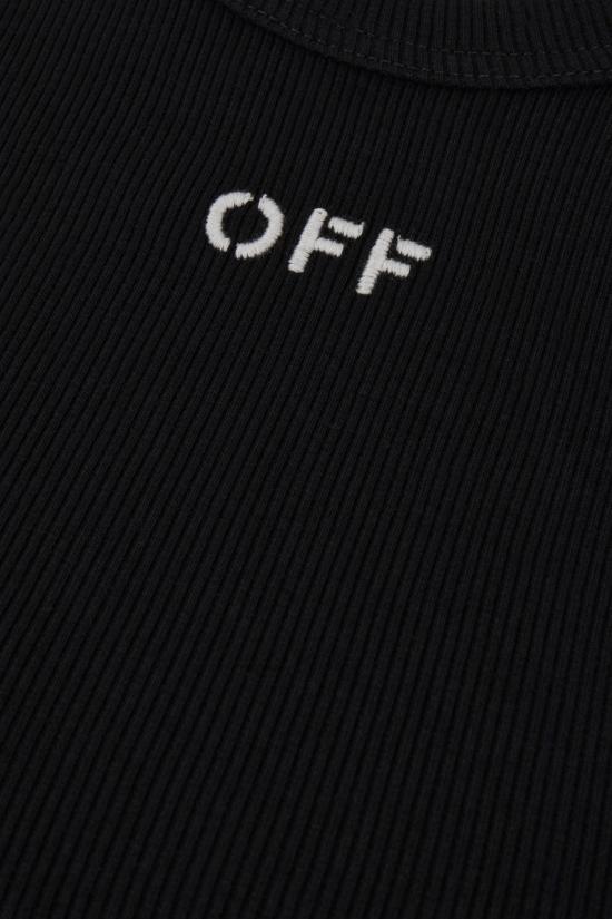 24FW 오프화이트 반팔 티셔츠 OWAA065C99JER005 1001 BLACK WHITE - OFF WHITE