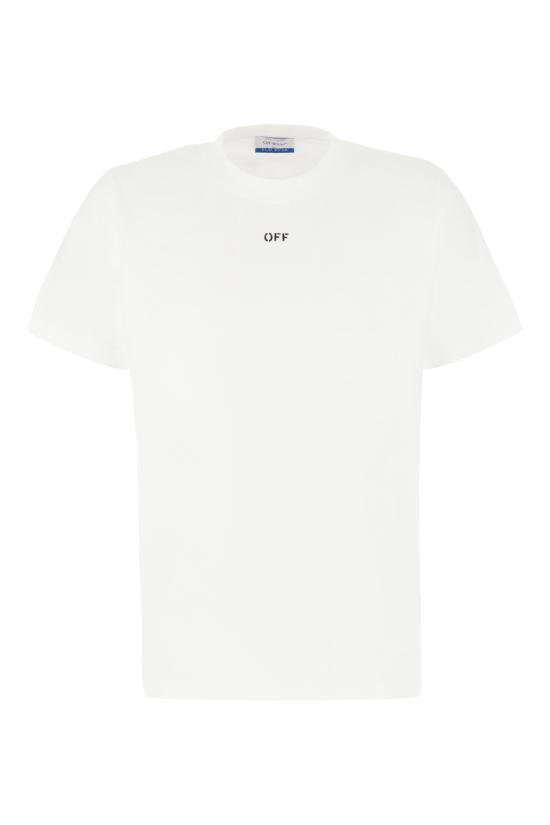 25SS 오프화이트 반팔 티셔츠 OMAA027C99JER017 0110 Bianco