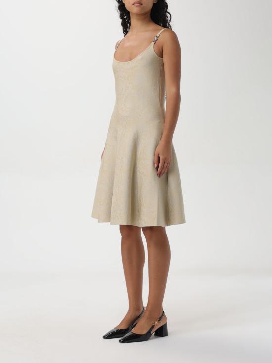 25FW 베르사체 숏 원피스 10156651A10004 1KD70 Sand - VERSACE