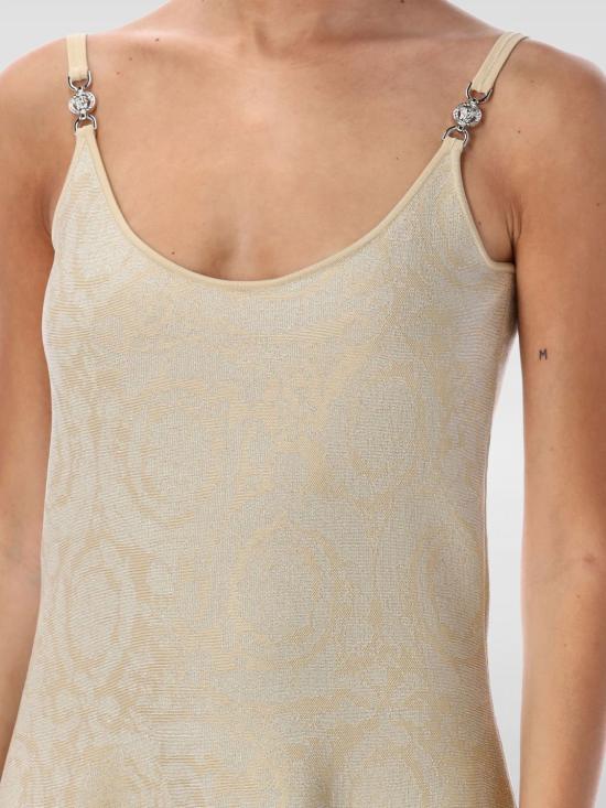 25FW 베르사체 숏 원피스 10156651A10004 1KD70 Sand - VERSACE