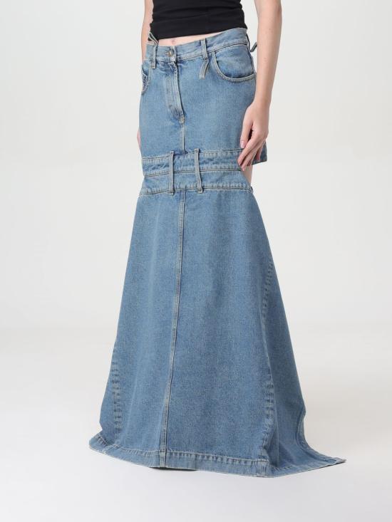 24FW 디 아티코 데님 스커트 247WCS191D049 176 Blue - THE ATTICO