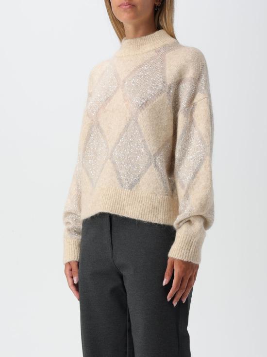 24FW 브루넬로 쿠치넬리 터틀넥 MCM518804 CQK82 Beige - BRUNELLO CUCINELLI