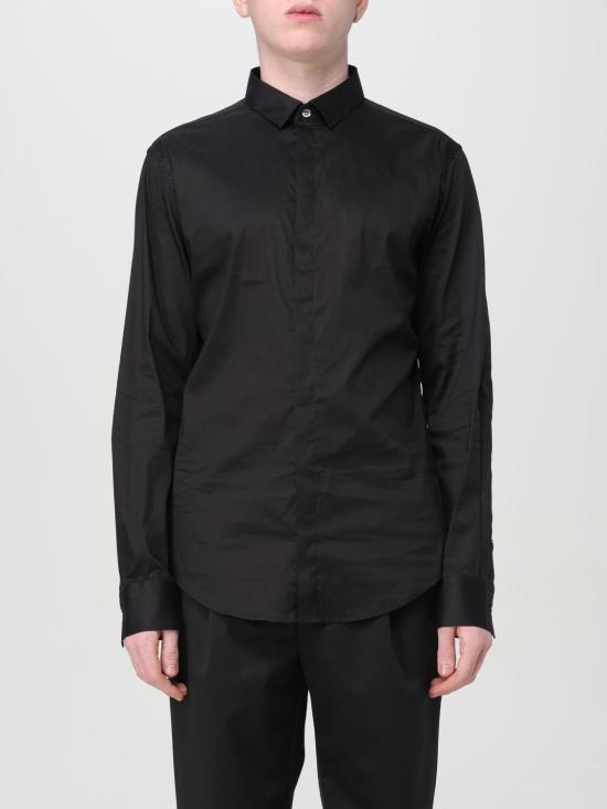 25FW 엠포리오 아르마니 긴팔 셔츠 EM000196TE10400 UC001 Black