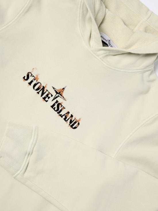 25FW [키즈] 스톤 아일랜드 트레이닝 상의 811662221 V0097 Yellow Cream - STONE ISLAND