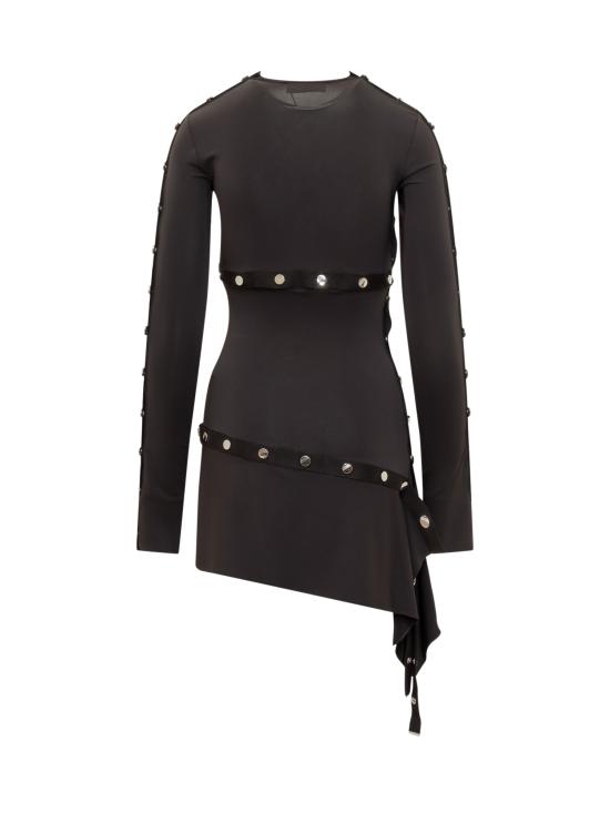  디 아티코 미디 원피스 241WCA273A014 100 BLACK - THE ATTICO