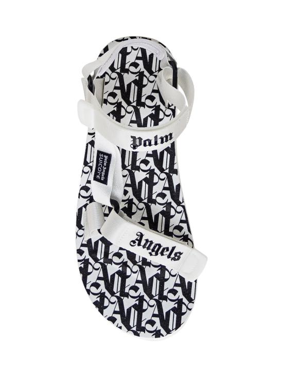  팜앤젤스 샌들 PMIH011S24MAT001 0110 WHITE BLACK - PALM ANGELS