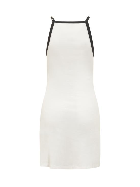  쿠레쥬 미디 원피스 124JRO364JS0070 0098 HERITAGE WHITE BLACK - COURREGES