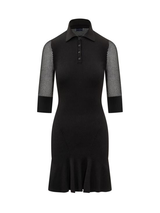  오프화이트 미디 원피스 OWHI116S24KNI001 1010 BLACK