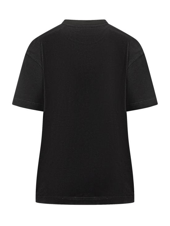 24FW 오프화이트 반팔 티셔츠 OWAA089C99JER003 1001 BLACK WHITE - OFF WHITE