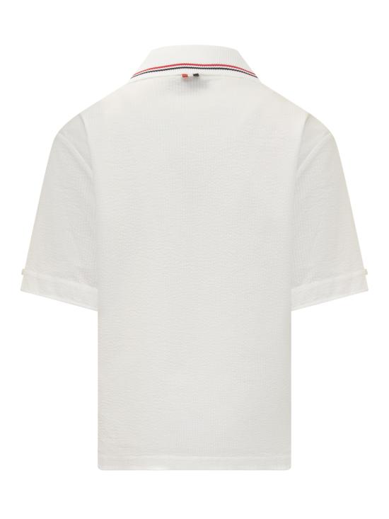  톰브라운 폴로 티셔츠 FTU419A00572 100 WHITE - THOM BROWNE