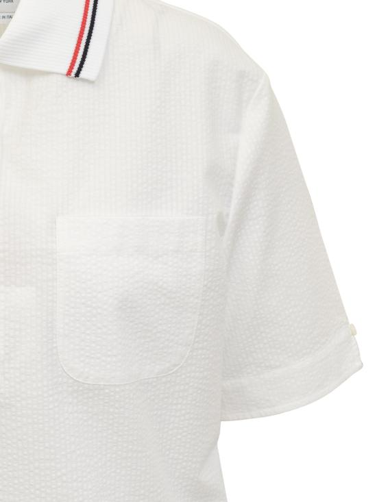  톰브라운 폴로 티셔츠 FTU419A00572 100 WHITE - THOM BROWNE