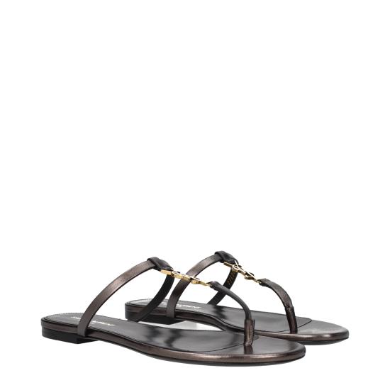 25FW 생로랑 뮬/슬리퍼 7760810NLDD2121 - SAINT LAURENT