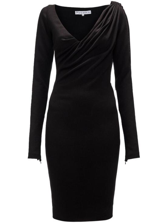 24FW JW앤더슨 미디 원피스 DR0446 PG1573 999 BLACK
