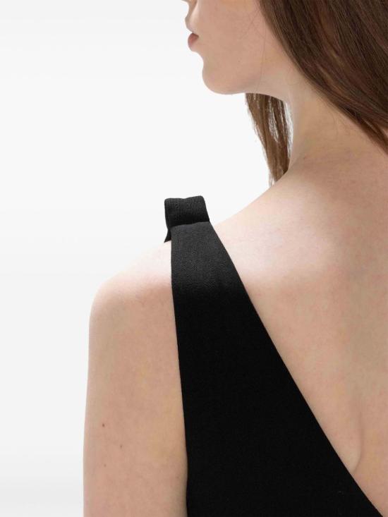 24FW JW앤더슨 미디 원피스 DR0446 PG1573 999 BLACK - JW ANDERSON