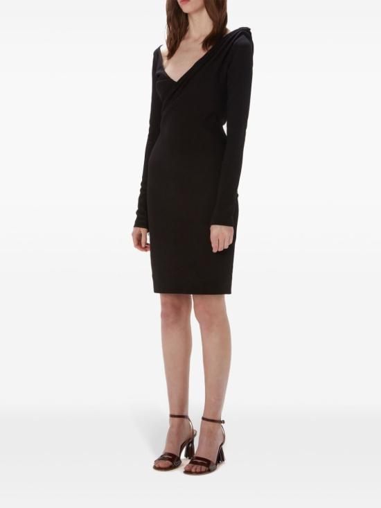 24FW JW앤더슨 미디 원피스 DR0446 PG1573 999 BLACK - JW ANDERSON