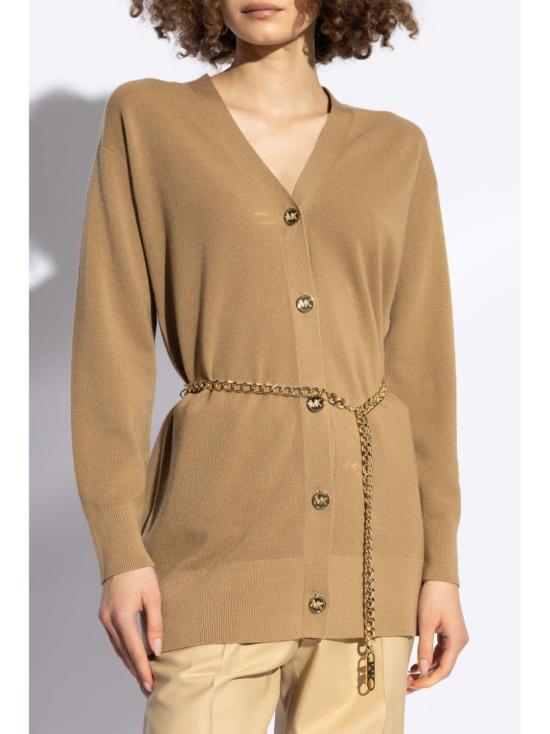  마이클 코어스 가디건 MF360O24VR 211 DARK CAMEL - MICHAEL KORS