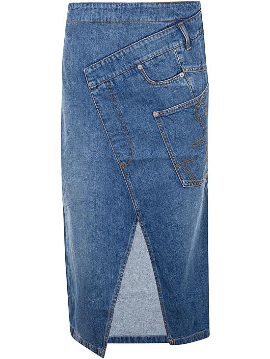  JW앤더슨 데님 스커트 DK0023 PG1164 804 LIGHT BLUE