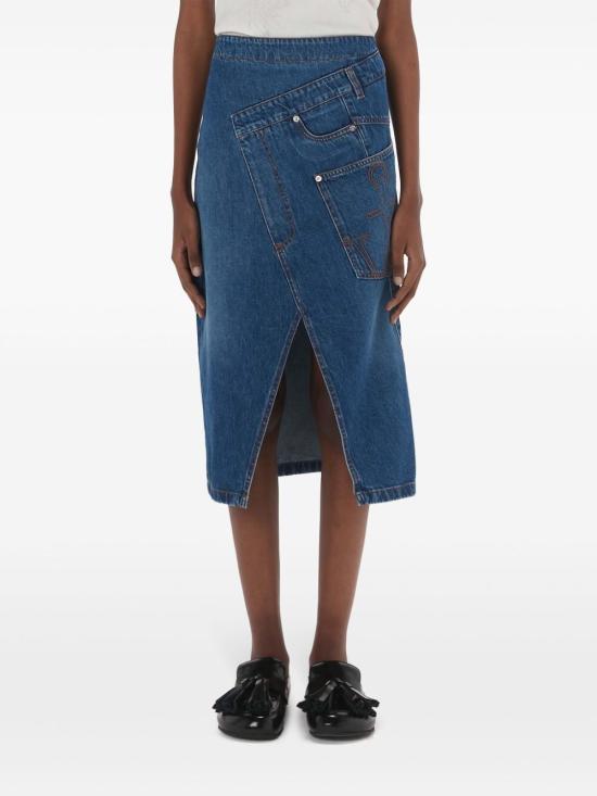  JW앤더슨 데님 스커트 DK0023 PG1164 804 LIGHT BLUE - JW ANDERSON