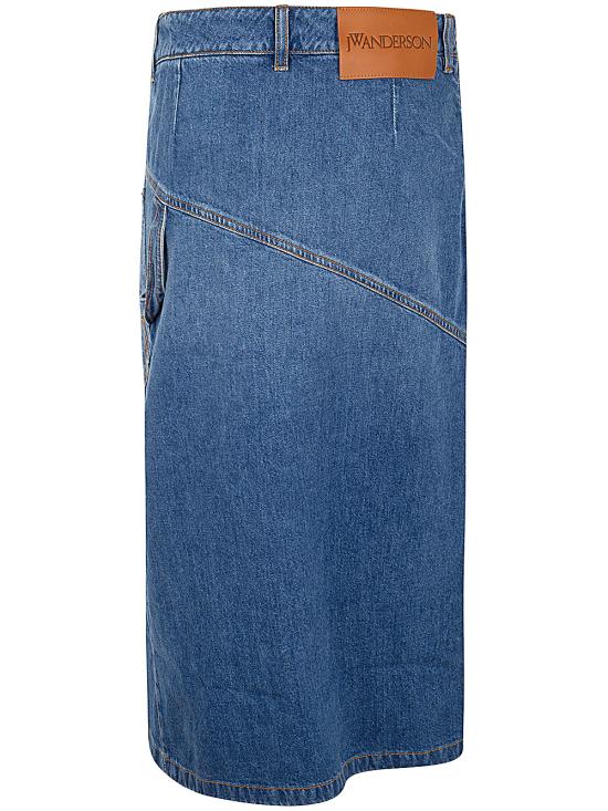 JW앤더슨 데님 스커트 DK0023 PG1164 804 LIGHT BLUE - JW ANDERSON