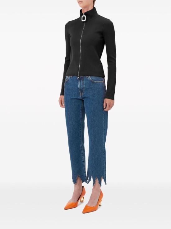 24FW JW앤더슨 가디건 KW0995 YN0287 999 BLACK - JW ANDERSON