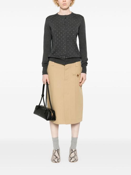  파비아나 필리피 크리스털 장식 가디건 MAD214F377 I931 8186 ANTHRACITE - FABIANA FILIPPI