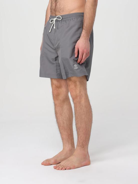 26SS 브루넬로 쿠치넬리 로고 스윔 팬츠 MW817043 CYN15 Grey - BRUNELLO CUCINELLI