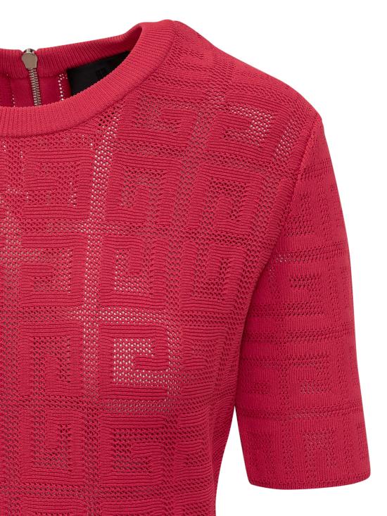 24FW 지방시 숏 원피스 BW21DJ4ZA4 621 RASPBERRY - GIVENCHY