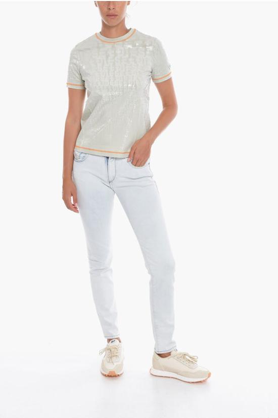  디젤 반팔 티셔츠 A08256 0CCAB 9CR Gray - DIESEL