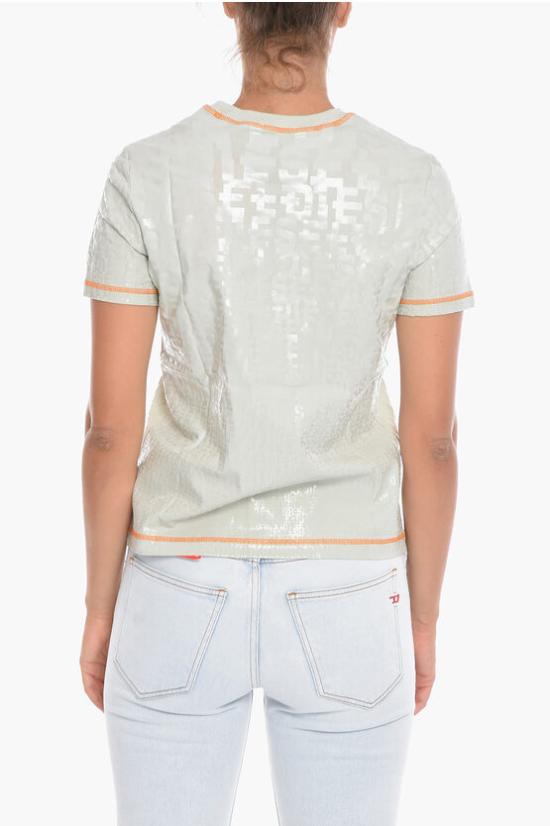  디젤 반팔 티셔츠 A08256 0CCAB 9CR Gray - DIESEL