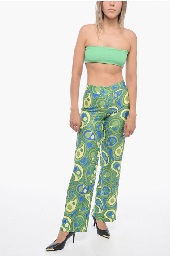  에비뉴 몬타인 플레어 팬츠 FLAVIA F1653 IMPULSE Green - AVENUE MONTAIGNE