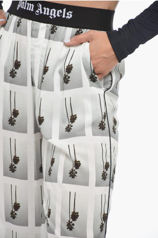  팜앤젤스 스트레이트 팬츠 PWCA117E23FAB0020109 Black White - PALM ANGELS